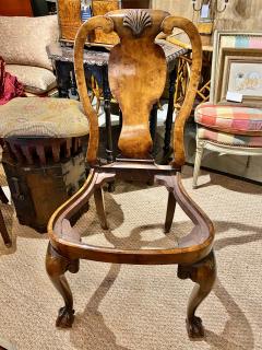 George I Burl Walnut Side Chair - 3988515