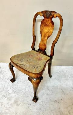 George I Burl Walnut Side Chair - 3988517