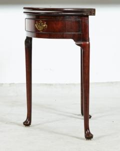 George I Demilune Red Walnut Games Table - 4036201