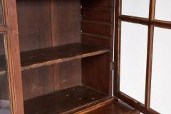 George I Oak Glazed Bookcase Cabinet - 4686711