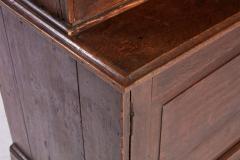 George I Oak Glazed Bookcase Cabinet - 4686713