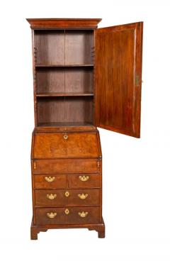 George I Walnut Bureau Bookcase - 4134176
