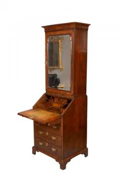 George I Walnut Bureau Bookcase - 4134265