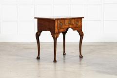 George I Walnut Kneehole Lowboy Side Table - 4394381