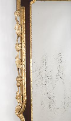 George II Architectural Scroll Top Mirror with Phoenix Finial - 2114091