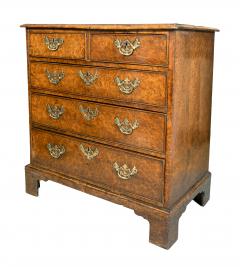 George II Burl Walnut Chest Of Drawers - 4246736