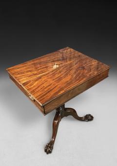 George II Carved Mahogany Tripod Writing Table - 4312574