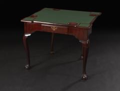 George II Chippendale Mahogany Ball and Claw Foot Card Table - 2137838