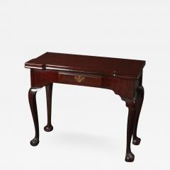 George II Chippendale Mahogany Ball and Claw Foot Card Table - 2139073