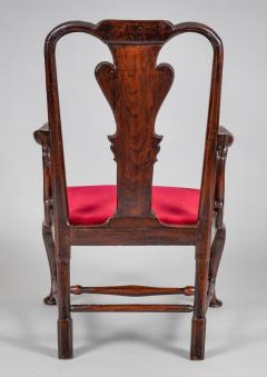 George II Elm Open Arm Chair - 1892430