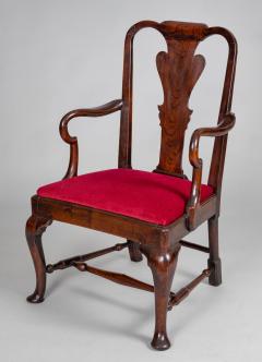 George II Elm Open Arm Chair - 1892444