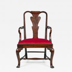 George II Elm Open Arm Chair - 1894333