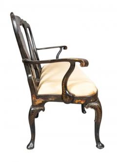 George II Gilt And Polychrome Japanned Settee - 4152513
