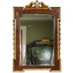 George II Giltwood Burl Elm and Marquetry Mirror - 4129430