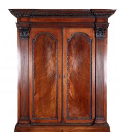 George II Mahogany Architectural Secretary Desk - 4581019