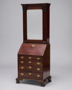 George II Mahogany Bureau Bookcase c 1740 - 4720551