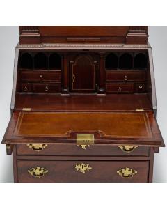 George II Mahogany Bureau Bookcase c 1740 - 4720556