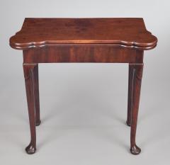 George II Mahogany Concertina Action Card Table - 798361