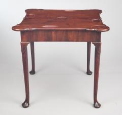 George II Mahogany Concertina Action Card Table - 798364