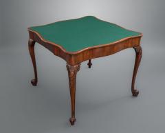 George II Mahogany Concertina Action Card Table - 1625175