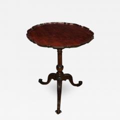 George II Mahogany Scroll Foot Pie Crust Table - 2139051