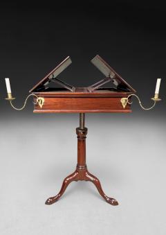 George II Mahogany adjustable double reading table stand - 4532000