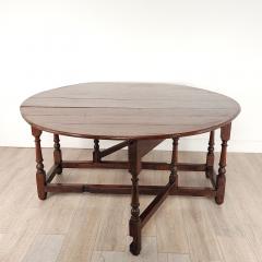 George II Oak Drop Leaf Table circa 1740 - 2836544