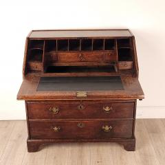 George II Oak English Slant Front Desk with Bible Drawer circa 1730 - 2739020