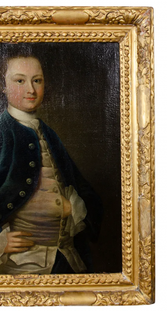 George II Oil On Canvas Portrait Of A Young Man - 2565685