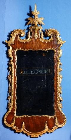 George II Parcel Gilt Mahogany Mirror - 3937279