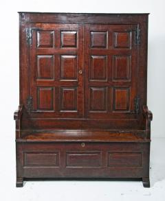 George II Period Oak Bacon Settle England Circa 1720 - 1734934