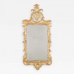 George II Period Rococo Gilded Open Work Mirror - 2116289