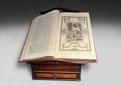 George II Period complete Mahogany and Inlaid Bible Box - 4414328