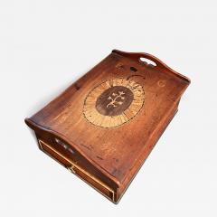 George II Period complete Mahogany and Inlaid Bible Box - 4419301