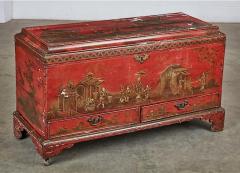 George II Red Japanned Coffer or Chest - 3647804