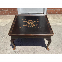 George II Style Burton Ching Black Chinoiserie Coffee Cocktail Table - 3723196