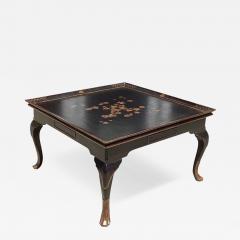 George II Style Burton Ching Black Chinoiserie Coffee Cocktail Table - 3728556