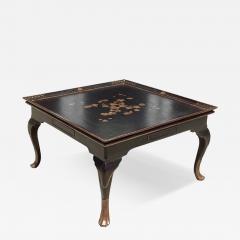 George II Style Burton Ching Black Chinoiserie Coffee Cocktail Table - 4333581