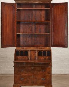 George II Style Burton Ching Walnut Secretary Desk Bookcase Cabinet - 2732153