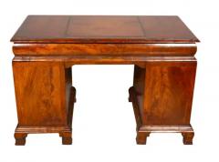 George II Style Walnut Pedestal Desk - 4137048
