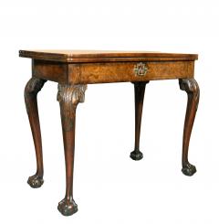 George II Walnut Concertina Action Games Table - 4336529