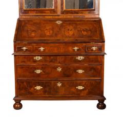 George II Walnut Double Dome Bureau Bookcase - 4134071