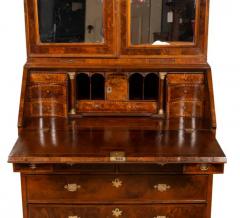 George II Walnut Double Dome Bureau Bookcase - 4134072