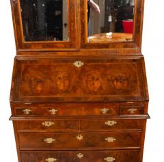 George II Walnut Double Dome Bureau Bookcase - 4134073
