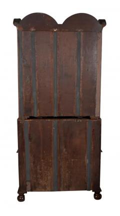 George II Walnut Double Dome Bureau Bookcase - 4134112