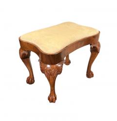 George II Walnut Stool Property of Nelson A Rockefeller John D R  - 2895209