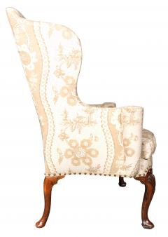 George II Walnut Wing Chair - 4706614