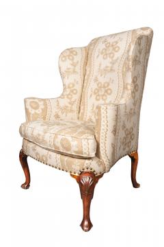 George II Walnut Wing Chair - 4706625