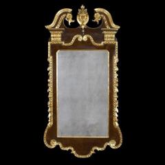 George II Walnut and Gilt Scroll Top Mirror - 2118412