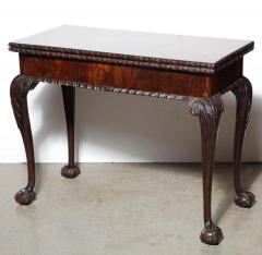 George II mahogany Ball and Claw Foot Card Table - 2127569